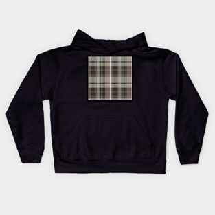 Dark Academia Aesthetic Conall 1 Hand Drawn Textured Plaid Pattern Kids Hoodie